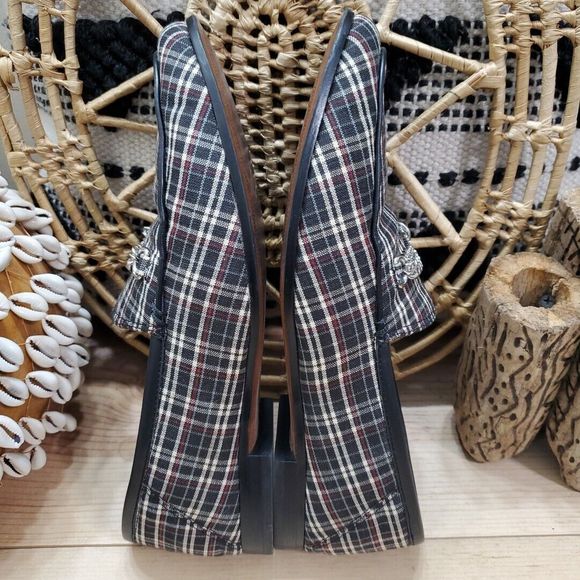 Sam Edelman Lorenzo Plaid Chain Loafer Fabric Career Wardrove Staple 7.5M/37.5 - Picture 4 of 13